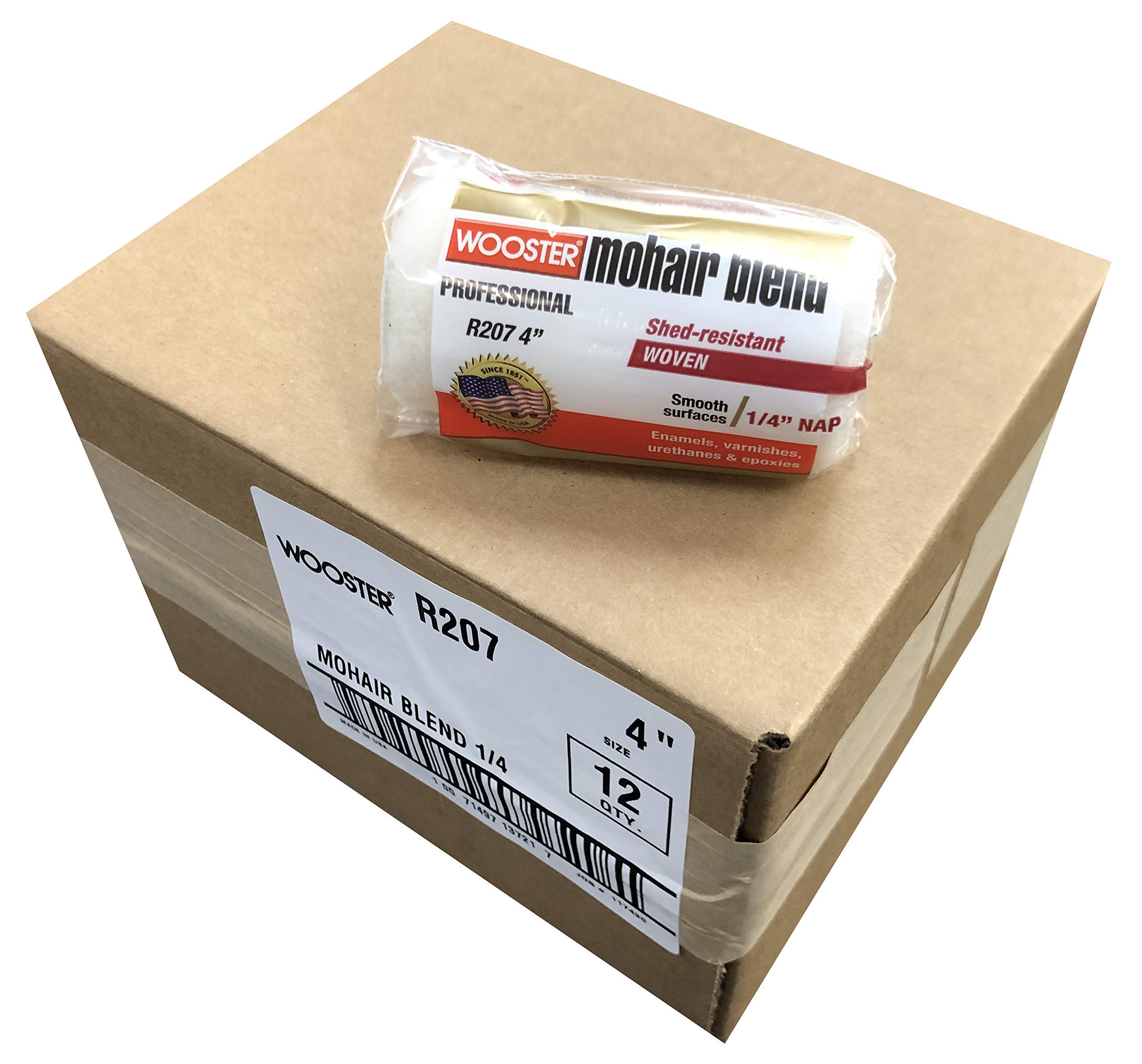 Amazon.com: Wooster Brush R207 4 inch Mohair Blend 1/4 inch Nap